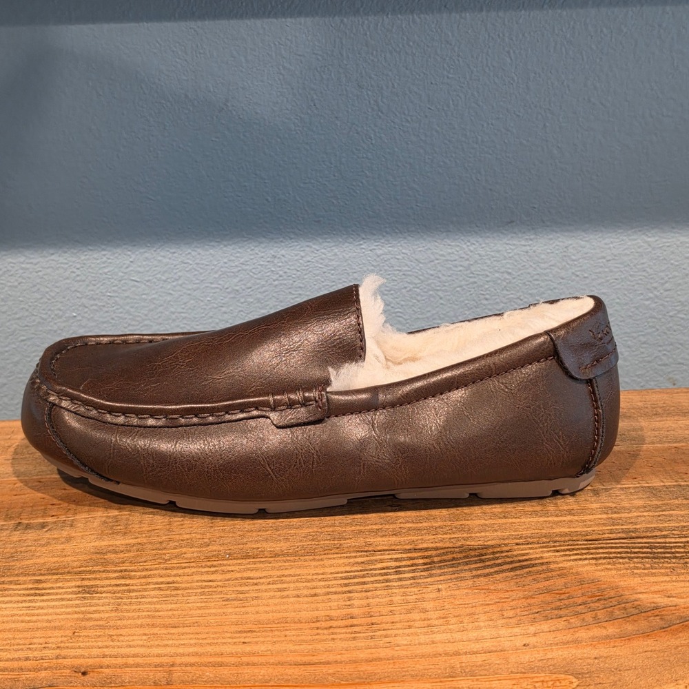 Koolaburra by UGG Mens Tipton Slipper Brown Faux Leather Moccasin 11 - Picture 7 of 11